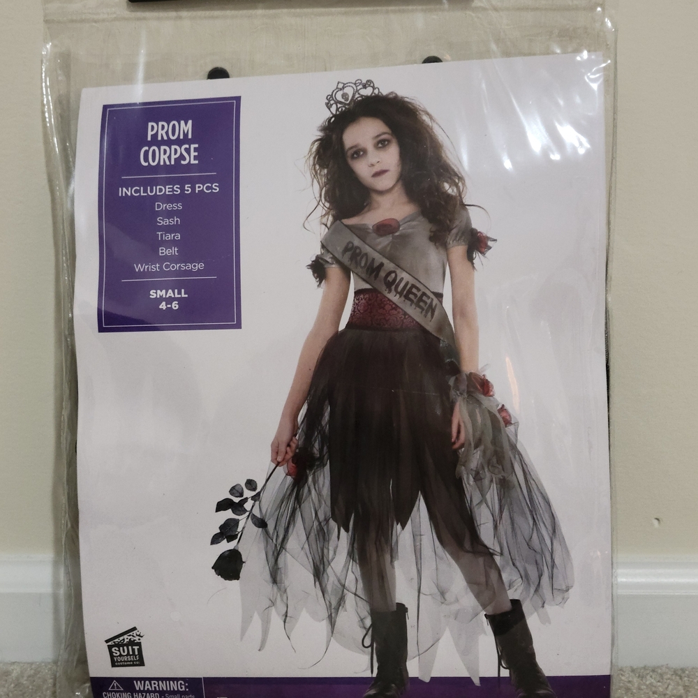 Prom Corpse Kids Costume - Black and Gray